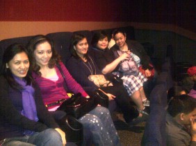 Movie date with the girls.