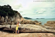 At Grandfather-Grandmother rocks in Koh Samui, Thailand with Lav during our honeymoon adventure. (Sept.'12)